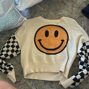 smiley face sweater :)